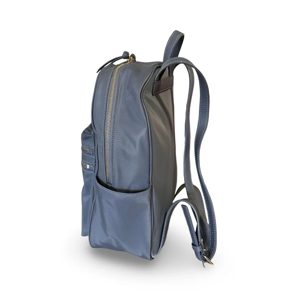 Kate Spade NEW ✨🩶♠️Large Wilson Road Bradley backpack in grey nylon Unused - Picture 14 of 16